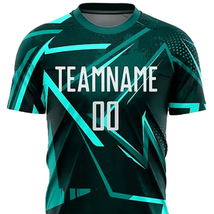 Kit de fútbol personalizado de 100% poliéster, camiseta de sublimación completa ligera y suave para hombres y mujeres, ropa cómoda - Product Image 3