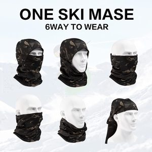 Pasamontañas personalizado de cara completa, gorro de esquí de invierno para hombres, pasamontañas táctico de tres agujeros para adultos - Product Image 3