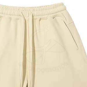 Short coupe-vent en maille à séchage rapide et garniture élégante Short coupe-vent de sport de taille personnalisée pour les hommes - Product Image 4