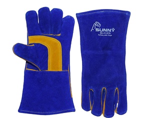 Gants de soudage en cuir de vachette imperméables et résistants à la chaleur avec manchette de sécurité anti-coupure et ignifuges pour la cuisine et le travail Prix d'usine - Product Image 6