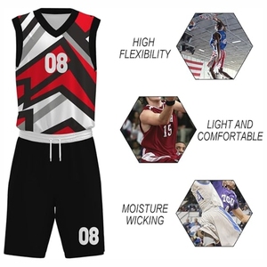 Cómodo Diseña tu propio uniforme de baloncesto 100% poliéster último estilo conjunto de uniforme de baloncesto de la mejor calidad - Product Image 6