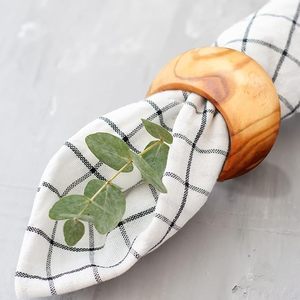 Ronds de serviette en bois rustiques de haute qualité en bois naturel avec écorce d'arbre pour décor de table d'hôtel ou de restaurant de mariage PAR HF CRAFTS - Product Image 4