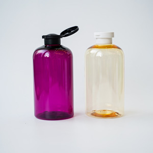 Botella con forma de piedras preciosas PET de 500ml con bomba de loción para champú y embalaje cosmético Impresión digital/offset al por mayor - Product Image 5