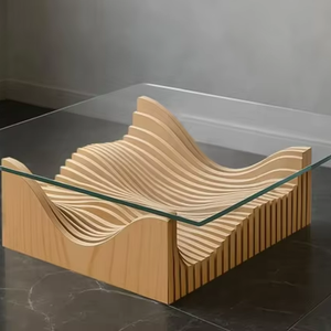 Kalatri Table basse paramétrique moderne avec design amovible, léger et lavable et forme personnalisée pour l'intérieur - Product Image 1