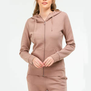 ชุดวอร์มสองชิ้นสำหรับผู้หญิงชุดออกกำลังกายแบบลำลองธรรมดาชุดใส่วิ่งโลโก้โอเวอร์ไซส์ - Product Image 4