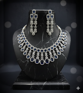 Ensemble de collier et de boucles d'oreilles de mariée de qualité supérieure pour femmes, bijoux de mode pour mariage et soirée, haute qualité, traditionnel - Product Image 2