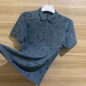 Camiseta OEM personalizada de manga corta de verano con cuello redondo para hombre, estilo urbano, tendencia literaria y artística - Product Image 5