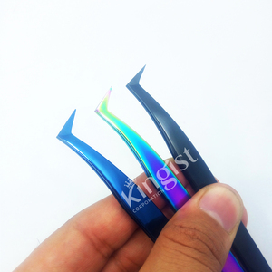 Pince à cils en acier inoxydable de marque privée Volumes 3D/5D/7D/10D Pick-up à pointe pointue Volume russe - Product Image 1