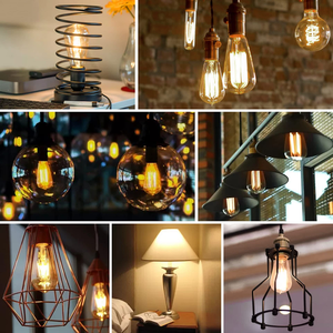 Bombilla LED de Filamento Vintage Dorada E27 Cristal 800LM 2200K Luz Cálida para Uso Residencial - Product Image 2