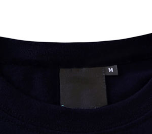 Camiseta de manga corta de ajuste regular lavado de algodón pesado de 270g, parte superior de algodón en relieve Retro con logotipo frontal en relieve - Product Image 5