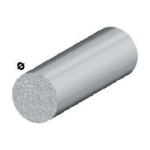 โปรไฟล์อะลูมิเนียมสีเงิน สูง 100 ซม. แบบกลม เส้นผ่านศูนย์กลาง 8 มม. - Product Image 1