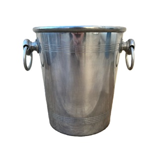 Haut de gamme dernier refroidisseur de vin fabriqué à la main seau à glace en aluminium coulé avec impression de logo personnalisé refroidisseur de champagne personnalisable - Product Image 6