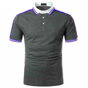 Men's Loose Plus Size Short-Sleeved For <b>Shirt</b> Solid Color Cotton Embroidered Big Horse Mark Foreign Trade Breathable <b>Polo</b> <b>Shirt</b> - Product Image 3