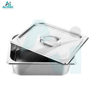 ALMAC Plateau d'instruments médicaux avec couvercle Plateau en acier inoxydable réutilisable pour le stockage et la stérilisation des outils en toute sécurité - Product Image 1