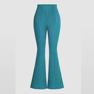 Pantalon de survêtement taille haute pour femme Pantalon de tous les jours en toile extensible confortable avec ceinture élastique et poches - Product Image 4