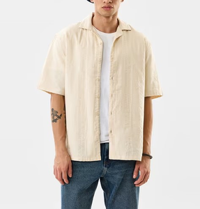 Chemise de plage à manches courtes de style hawaïen personnalisée, col cubain, chemise à boutons ample et vintage pour homme, décorée de coquillages - Product Image 6