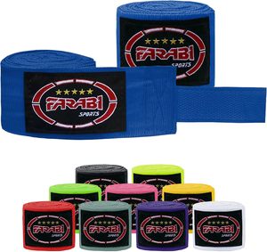 Bandes de boxe écologiques de qualité supérieure à séchage rapide, en coton élastique, avec soutien du poignet, équipement de protection, fermeture auto-agrippante - Product Image 3