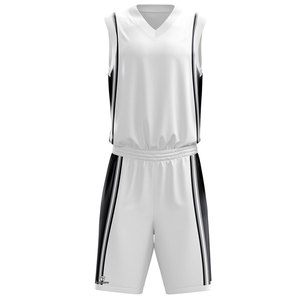 Ensemble de maillots de basket-ball personnalisés de qualité supérieure, respirant, antibactérien, séchage rapide, uniforme avec taille plus pour toutes les saisons - Product Image 4