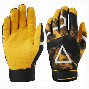 Gants de frappe de baseball personnalisés en gros, résistants à l'abrasion, évacuant l'humidité, traction stable, profilés, gants de frappe de softball en vrac - Product Image 6