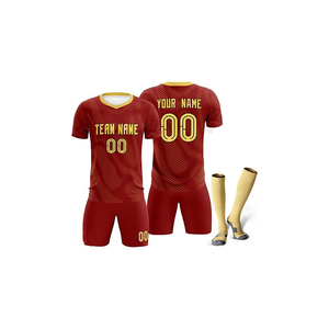 เสื้อเจอร์ซีย์ฟุตบอลเยาวชนสำหรับผู้ชายเสื้อฟุตบอลแบบสมบูรณ์ระบายอากาศได้ดีแห้งเร็วแบบระเหิด - Product Image 3