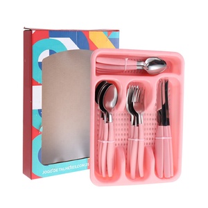 <span class=keywords><strong>Juego</strong></span> <span class=keywords><strong>de</strong></span> <span class=keywords><strong>Cubiertos</strong></span> Brasil Basic con Mango Rojo, Diseño Económico, 24 Piezas, con Bandeja <span class=keywords><strong>de</strong></span> Plástico y Caja <span class=keywords><strong>de</strong></span> Color - Product Image 3