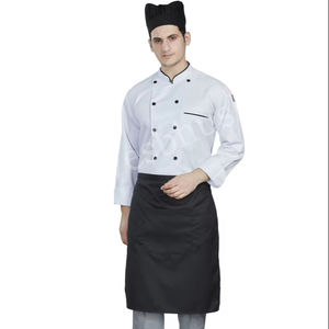 Chaqueta de Chef para Cocina, Uniforme de Hotel, Uniforme de Bar, Uniforme para Personal de Limpieza, Poliéster/Algodón, Manga Larga, Unisex, Delantal - Product Image 1