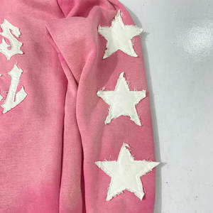 Fully Customized Acid Wash Hoodies <b>Men</b> Embroidery Patch logo French Terry Streetwear Vintage Distressed <b>Zip</b> <b>up</b> Hoodie - Product Image 5