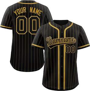 Uniformes d'équipe personnalisés sublimés, maillots de baseball, ensembles de basketball, séchage rapide, réversible, chemise à col en V à boutons - Product Image 2