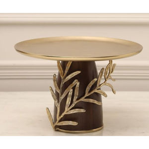 แท่นวางเค้กไม้ตกแต่งเค้กพร้อมดีไซน์ดอกไม้เคลือบเหมาะสำหรับตัดเค้กในทุกโอกาส - Product Image 2