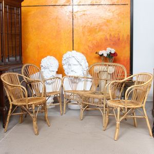 Ensembles de canapés en bambou rotin de haute qualité-Vente en gros Canapé de jardin Mobilier d'extérieur taxes les plus basses - Product Image 3