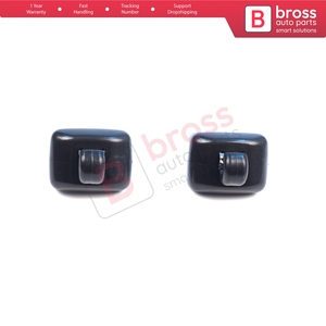 BDP1656-1 2 Pieces Sun Visor Shade Holder <b>Hook</b> <b>Clips</b> Black Color for A1 A3 A4 B7 B8 B9 A5 A6 C6 Q2 Q3 Q5 TT Exeo - Product Image 3