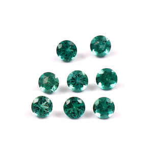 พลอยมรกตสีเขียวเพาะเลี้ยงในห้องปฏิบัติการ ขนาด 5 มม. เจียระไนเหลี่ยมเพชรพลอย ปรับขนาดได้ พร้อมใบรับรอง สำหรับทำเครื่องประดับ ขายส่ง KKS EXPORTS - Product Image 1