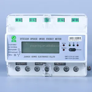 Convenient 7P Wireless/wifi Rail Type Energy Three-phase Multi-function Smart Energy Meter Digital Only 3X220/380V