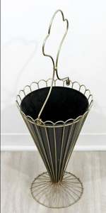 Elegant Light Gold <b>Umbrella</b> <b>Stand</b> Antique Design Perfect Indoor Decor for Hotels Households and Stylish Home Accessories - Product Image 6