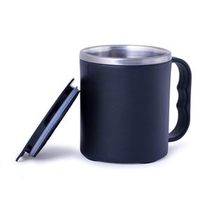 <b>Insulated</b> Small Double Wall <b>Mug</b> Compact <b>Coffee</b> Cup Heat Resistant Reusable Ideal for Home Office and Travel - Product Image 1