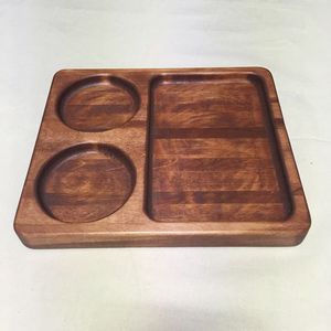 ถาดไม้วอลนัทสีน้ำตาลแบบชนบทที่จับได้ถาดไม้ธรรมชาติขนาดเล็กใช้ตกแต่งบ้านออกแบบได้ตามต้องการ - Product Image 5