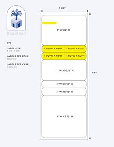 Étiquettes de Prescription 3 1/8" X 8.5" Qualité Pharmaceutique Papier Thermique Imperméable Résistant aux Rayures et aux UV Fournisseur OEM - Product Image 2