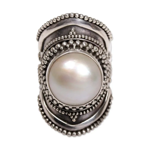Anillo de Plata de Ley 925 con Diseño Moderno y Perlas, Estilo Bohemio Minimalista, Joyería Fina para Regalo de Boda para Ella, Precio al por Mayor - Product Image 1