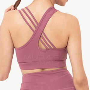 Venta al por mayor Sujetador deportivo para damas Uso Cómodo Fácil de usar Gimnasio Sujetador deportivo disponible En stock - Product Image 4