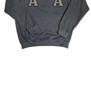 Sudadera de Forro Polar con Cuello Redondo para Hombre, Personalizada con Bordado Chenille de la Fraternidad Alpha PHI ALPHA, Transpirable, de Poliéster/Algodón, Talla Grande - Product Image 4