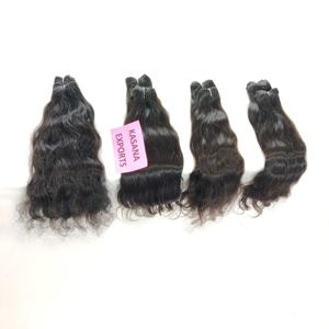 Venta al por mayor 100%, paquete de templo virgen indio crudo alineado con cutícula, fabrica proveedores de ondas profundas, extensiones de cabello humano - Product Image 5