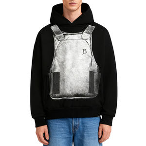 Factory High Quality 500gsm Heavyweight <b>Oversized</b> <b>Fleece</b> <b>Hoodie</b> Drop Shoulder Plain Blank Pullover for Winter Custom <b>Hoodie</b> - Product Image 1