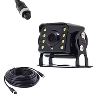 Caméra de vision nocturne AHD 1080P 10 LED | Système d'assistance à la marche arrière filaire étanche IP69K pour camions, bus et remorques, conception certifiée ISO 16750