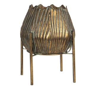 AK Latón Exportación Calidad Metal Acabado antiguo Maceta decorativa para decoración interior Balcón Sala de estar - Product Image 1