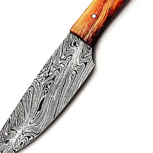 Cuchillo de Chef Japonés de Acero Forjado de Damasco de 8 Pulgadas, Mango de Madera de Olivo, Hojas de Acero Inoxidable Hechas a Mano, Ecológico, Apto para Lavavajillas - Product Image 4