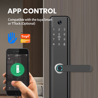 Kunci Pintar Elektronik P05 Terlaris untuk Pintu Kamar Tidur, Sistem Keamanan Tanpa Kunci dengan Sidik Jari, Kata Sandi, dan NFC TTLock