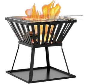 Foyer rond en fer massif lourd Style unique Grand foyer extérieur à bois et bâton de poker - Product Image 6