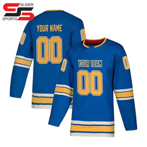 Service OEM, maillots de hockey sur glace personnalisés, uniformes d'équipe, impression entièrement sublimée, évacuation de l'humidité, 100% polyester - Product Image 2