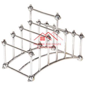 Latest Design Glossy Silver Finished Customize Logo Metal <b>Toasts</b> <b>Rack</b> at Wholesale Price - Product Image 2