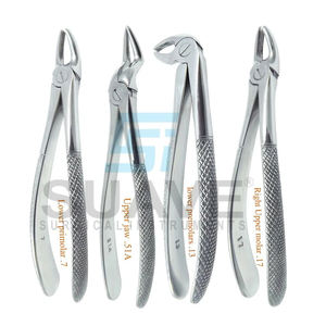 Juego de fórceps de extracción dental Juego de Instrumentos dentales de acero inoxidable para extracción de dientes SUAVE SURGICAL INSTRUMENTS - Product Image 1